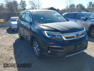 2019 Honda Pilot EX-L with VIN 5FNYF6H53KB007940, listed as a IAAI auction lot 38969204 with 52,677 mi miles. Bid and sale history available at carsss.com. Image 1.