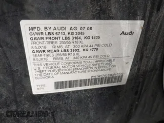 2009 Audi Q7 with VIN WA1AY74L89D010172, listed as a IAAI auction lot 40834281 with 183,081 mi miles. Bid and sale history available at carsss.com. Image 9.