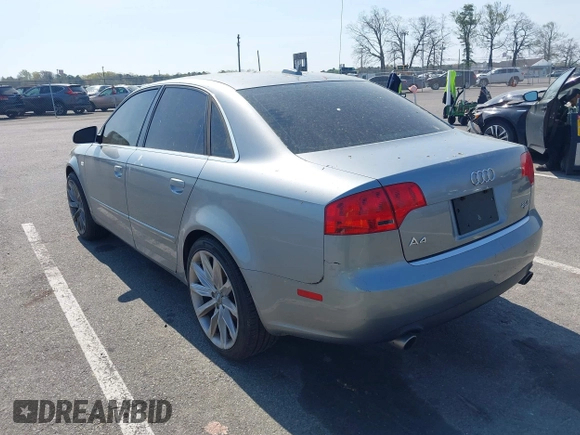 2006 Audi A4 2.0T with VIN WAUDF78E86A263765, listed as a IAAI auction lot 42122063 with 114,125 mi miles. Bid and sale history available at carsss.com. Image 3.