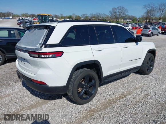 2023 Jeep Grand Cherokee Laredo with VIN 1C4RJHAG1PC515399, listed as a IAAI auction lot 41929215 with 27,986 mi miles and . Bid and sale history available at DreamBid. Image 4.