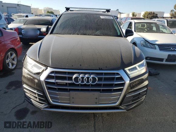 2018 Audi Q5 Premium Plus with VIN WA1BNAFY6J2011596, listed as a Copart auction lot 71643692 with 77,663 mi miles. Bid and sale history available at carsss.com. Image 5.