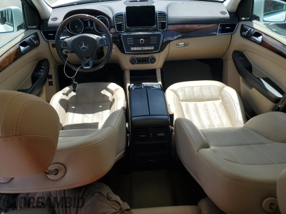 2017 Mercedes-Benz GLS 450 with VIN 4JGDF6EE7HA977726, listed as a Copart auction lot 60707555 with 117,993 mi miles and Salvage title. Bid and sale history available at DreamBid. Image 8.