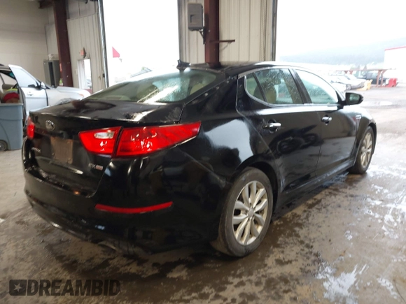2014 Kia Optima EX z VIN 5XXGN4A75EG339104, wystawiony jako IAAI lot #42311979 z przebiegiem 115 119 mil mil oraz . Historia ofert i sprzedaży dostępna na DreamBid. Obrazek 4.
