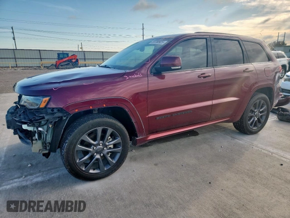 2018 Jeep Grand Cherokee High Altitude with VIN 1C4RJECG3JC489021, listed as a Copart auction lot 59780925 with 108,076 mi miles and Salvage title. Bid and sale history available at DreamBid. Image 1.