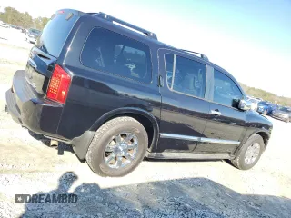 2004 Infiniti QX56 with VIN 5N3AA08A74N808274, listed as a Copart auction lot 42179185 with 0 mi miles and Salvage Title. Bid and sale history available at carsss.com. Image 3.