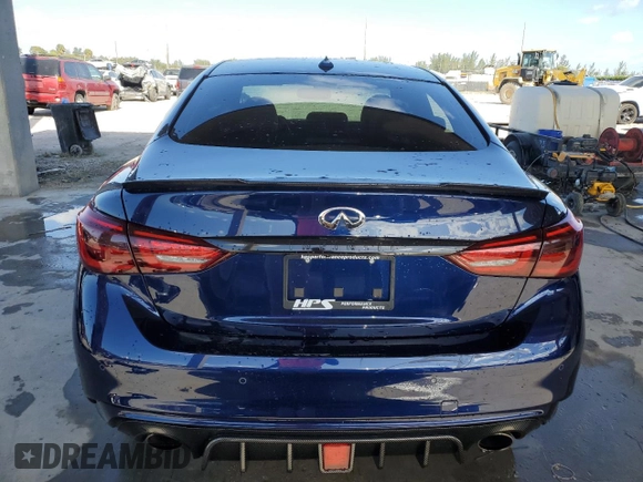 2021 Infiniti Q50 Sensory with VIN JN1EV7CP0MM703236, listed as a Copart auction lot 41563465 with 70,474 mi miles and Salvage Title. Bid and sale history available at DreamBid. Image 6.