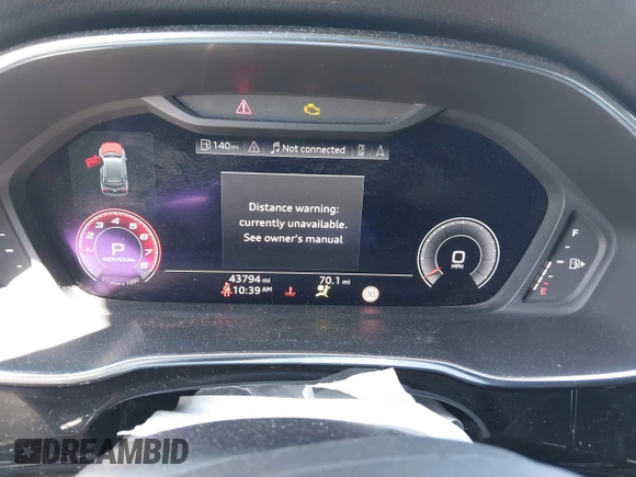 2021 Audi Q3 S line Premium Plus with VIN WA1EECF3XM1133790, listed as a IAAI auction lot 41870016 with 43,794 mi miles and . Bid and sale history available at DreamBid. Image 7.