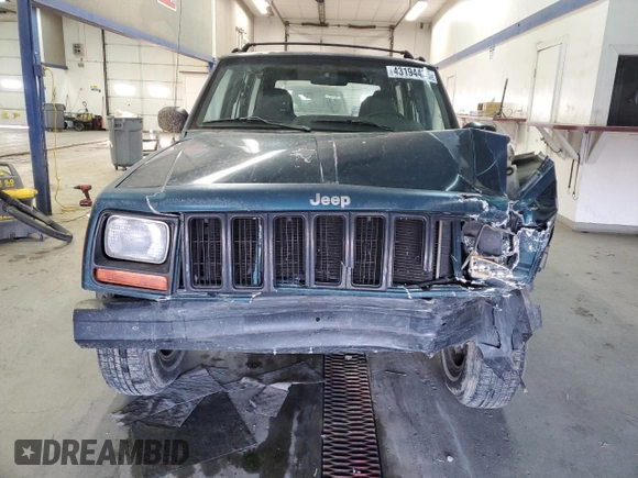1997 Jeep Cherokee SE with VIN 1J4FJ28S1VL582070, listed as a Copart auction lot 43194435 with 192,534 mi miles and Salvage Title. Bid and sale history available at carsss.com. Image 5.