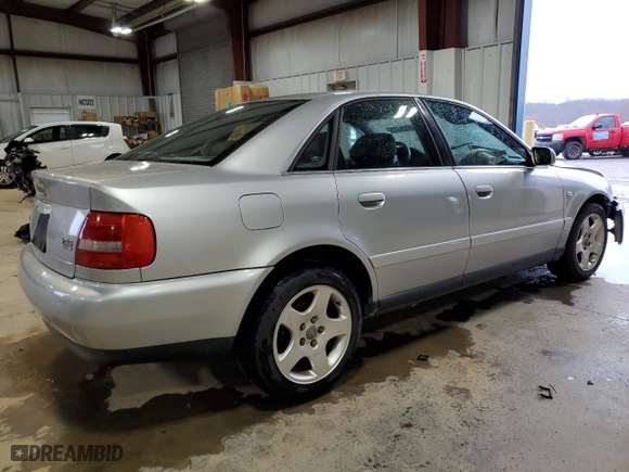 2000 Audi A4 with VIN WAUDH28D8YA123111, listed as a Copart auction lot 49785375 with 157,732 mi miles and Salvage Title. Bid and sale history available at carsss.com. Image 3.