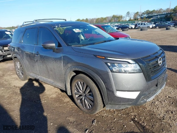 2024 Nissan Pathfinder SL with VIN 5N1DR3CD3RC242490, listed as a IAAI auction lot 41768101 with 12,416 mi miles. Bid and sale history available at carsss.com. Image 1.