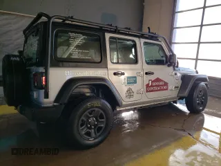 2023 Jeep Wrangler Sport S with VIN 1C4HJXDG0PW670641, listed as a Copart auction lot 41623195 with 27,266 mi miles and Salvage Title. Bid and sale history available at DreamBid. Image 3.
