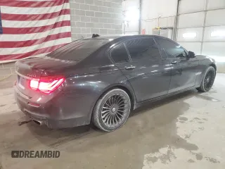 2013 BMW 7 Series 740Li xDrive with VIN WBAYF4C50DD127620, listed as a Copart auction lot 75655904 with 138,033 mi miles and Salvage title. Bid and sale history available at DreamBid. Image 3.