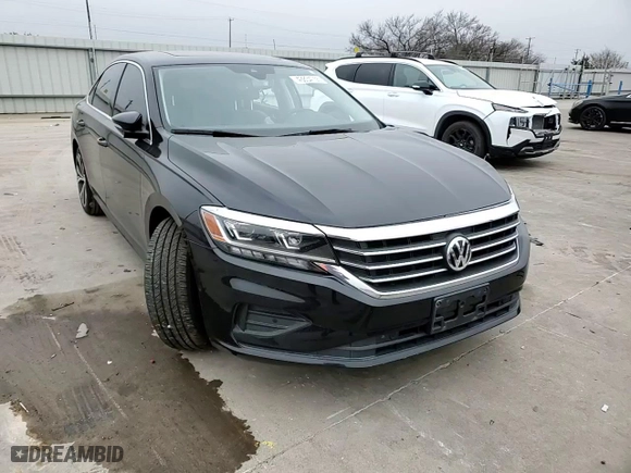 2020 Volkswagen Passat 2.0T SEL with VIN 1VWCA7A3XLC023281, listed as a Copart auction lot 43834755 with 0 mi miles and Salvage Title. Bid and sale history available at carsss.com. Image 11.