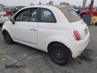 2012 FIAT 500 Pop with VIN 3C3CFFDR7CT120509, listed as a IAAI auction lot 42042059 with 116,805 mi miles. Bid and sale history available at carsss.com. Image 3.
