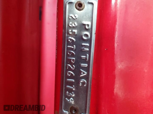 1966 Pontiac GTO z VIN 235676P261739, wystawiony jako Copart lot #75633424 z przebiegiem 23 103 mil mil oraz Szkoda całkowita • Salvage title. Historia ofert i sprzedaży dostępna na DreamBid. Obrazek 13.