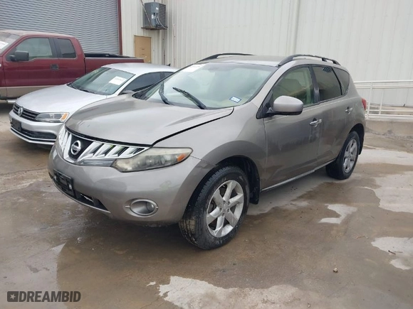 2009 Nissan Murano S with VIN JN8AZ18U99W010483, listed as a IAAI auction lot 42040254 with 154,189 mi miles. Bid and sale history available at carsss.com. Image 2.