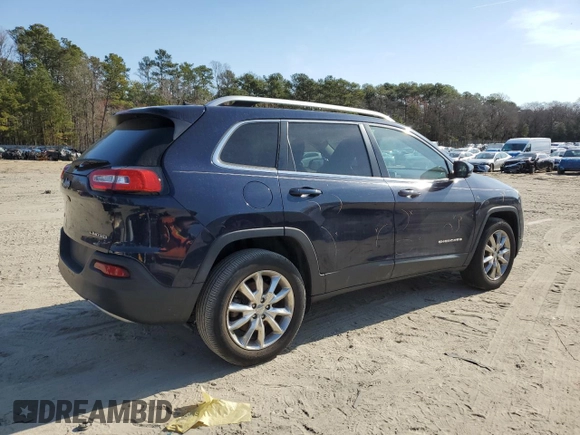 2016 Jeep Cherokee Limited with VIN 1C4PJMDB7GW271112, listed as a Copart auction lot 48150945 with 75,921 mi miles and Salvage Title. Bid and sale history available at DreamBid. Image 3.