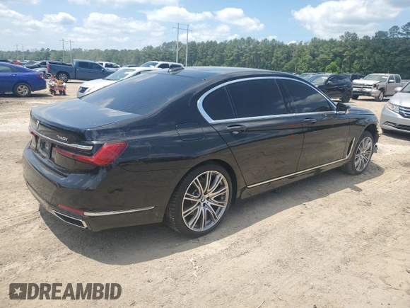 2022 BMW 7 Series 740i with VIN WBA7T2C06NCJ48203, listed as a Copart auction lot 54183325 with Not provided miles and Salvage title. Bid and sale history available at DreamBid. Image 3.