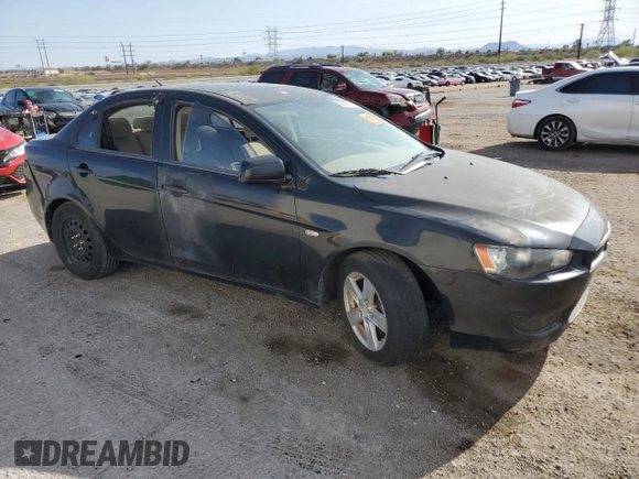 2008 Mitsubishi Lancer DE with VIN JA3AU26U98U009233, listed as a Copart auction lot 58569415 with Not provided miles and Clean title. Bid and sale history available at DreamBid. Image 4.