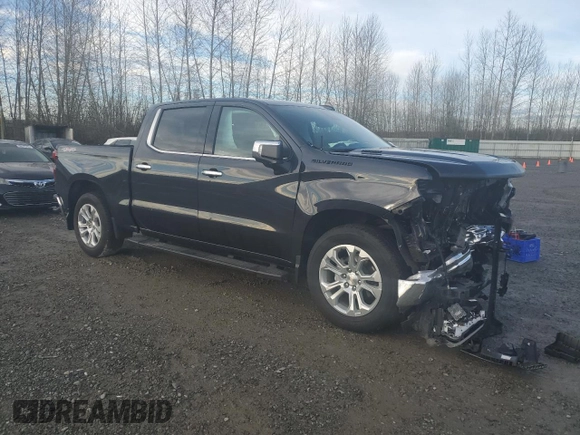 2023 Chevrolet Silverado 1500 LTZ with VIN 1GCUDGE82PZ300156, listed as a Copart auction lot 50273805 with 20,258 mi miles and Salvage Title. Bid and sale history available at carsss.com. Image 4.