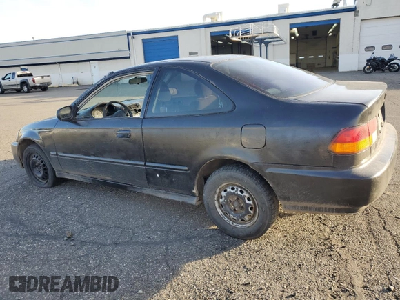 1996 Honda Civic DX with VIN 1HGEJ6121TL075199, listed as a Copart auction lot 89341435 with 320,621 mi miles and Salvage Title. Bid and sale history available at carsss.com. Image 2.