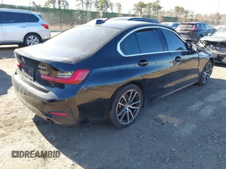 2021 BMW 3 Series 330i xDrive with VIN 3MW5R7J08M8B81635, listed as a IAAI auction lot 41628060 with 73,183 mi miles. Bid and sale history available at carsss.com. Image 4.