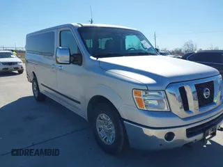 2014 Nissan NV SL with VIN 5BZAF0AA0EN161887, listed as a IAAI auction lot 41679557 with 35,546 mi miles and . Bid and sale history available at DreamBid. Image 1.