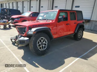 2024 Jeep Wrangler Rubicon z VIN 1C4PJXFG8RW264800, wystawiony jako Copart lot #51632235 z przebiegiem 36 246 mil mil oraz Szkoda całkowita • Salvage title. Historia ofert i sprzedaży dostępna na DreamBid. Obrazek 1.