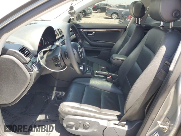 2008 Audi A4 2.0T with VIN WAUAF78E58A162740, listed as a Copart auction lot 60241235 with 124,040 mi miles and Clean title. Bid and sale history available at DreamBid. Image 7.