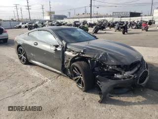 2019 BMW 8 Series M850i xDrive with VIN WBABC4C51KBU96056, listed as a Copart auction lot 71490104 with Not Provided miles and Salvage Title. Bid and sale history available at carsss.com. Image 4.