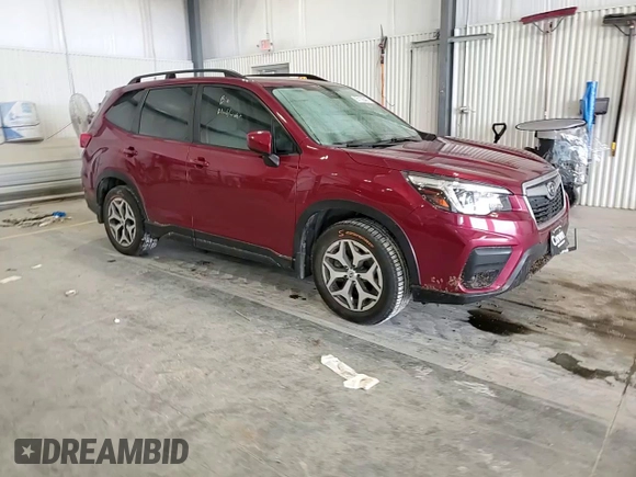 2020 Subaru Forester Premium with VIN JF2SKAJC6LH483745, listed as a Copart auction lot 55135545 with 51,015 mi miles and Salvage title. Bid and sale history available at DreamBid. Image 14.