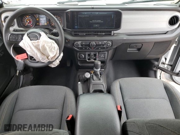 2024 Jeep Wrangler Sport S with VIN 1C4PJXDN6RW297747, listed as a Copart auction lot 52805075 with 17,002 mi miles and Clean title. Bid and sale history available at DreamBid. Image 8.