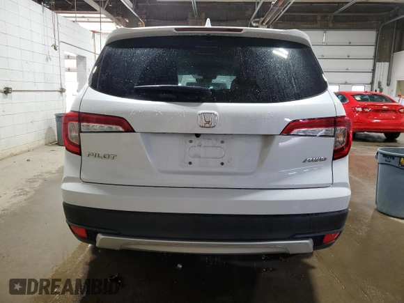 2022 Honda Pilot EX-L with VIN 5FNYF6H50NB099934, listed as a Copart auction lot 53651825 with 14,701 mi miles and Salvage Title. Bid and sale history available at carsss.com. Image 6.