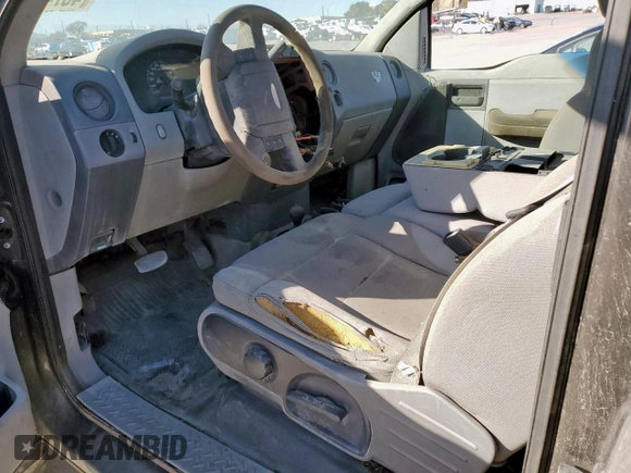 2005 Ford F-150 STX with VIN 1FTRX14W55NA73625, listed as a Copart auction lot 45743465 with 0 mi miles and Clean Title. Bid and sale history available at carsss.com. Image 8.
