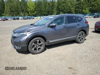2017 Honda CR-V Touring with VIN 2HKRW2H93HH623695, listed as a Copart auction lot 55335375 with 97,389 mi miles and Salvage Title. Bid and sale history available at carsss.com. Image 1.