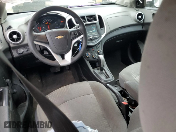 2017 Chevrolet Sonic LT with VIN 1G1JG6SH0H4177229, listed as a Copart auction lot 58264135 with 120,953 mi miles and Salvage title. Bid and sale history available at DreamBid. Image 8.