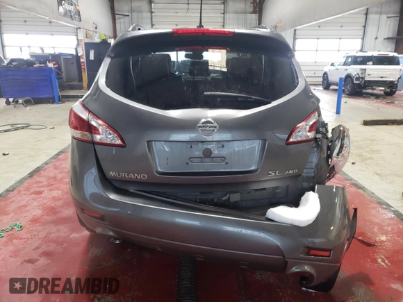 2014 Nissan Murano LE with VIN JN8AZ1MW2EW520174, listed as a Copart auction lot 88864335 with 65,566 mi miles and Salvage Title. Bid and sale history available at carsss.com. Image 6.
