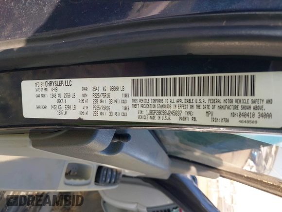 2008 Jeep Liberty Sport with VIN 1J8GP28K98W245697, listed as a IAAI auction lot 40896591 with Not Provided miles. Bid and sale history available at carsss.com. Image 9.