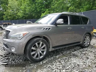 2013 Infiniti QX56 z VIN JN8AZ2NC2D9350129, wystawiony jako Copart lot #58641415 z przebiegiem 125 969 mil mil oraz Szkoda całkowita • Salvage title. Historia ofert i sprzedaży dostępna na DreamBid. Obrazek 1.