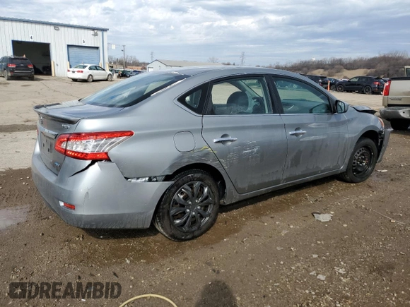 2013 Nissan Sentra S with VIN 3N1AB7AP1DL687066, listed as a Copart auction lot 50777695 with 84,332 mi miles and Salvage Title. Bid and sale history available at DreamBid. Image 3.
