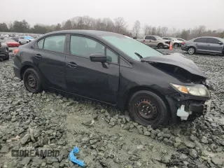 2014 Honda Civic Sedan LX with VIN 19XFB2F54EE084745, listed as a Copart auction lot 44954865 with Not Provided miles and Salvage Title. Bid and sale history available at carsss.com. Image 4.