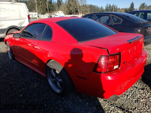 2002 Ford Mustang GT Deluxe with VIN 1FAFP42X22F103532, listed as a Copart auction lot 46759175 with 192,220 mi miles and Salvage Title. Bid and sale history available at carsss.com. Image 2.