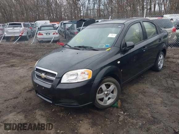 2007 Chevrolet Aveo LT with VIN KL1TG56677B153322, listed as a IAAI auction lot 41718496 with Not provided miles and . Bid and sale history available at DreamBid. Image 2.