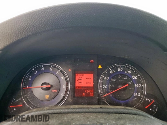 2008 Infiniti G35 Journey z VIN JNKBV61E08M219163, wystawiony jako Copart lot #60111055 z przebiegiem 72 496 mil mil oraz Szkoda całkowita • Salvage title. Historia ofert i sprzedaży dostępna na DreamBid. Obrazek 9.