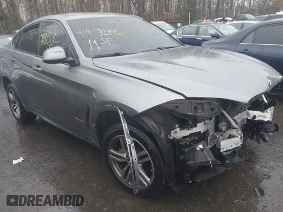 2017 BMW X6 xDrive50i with VIN 5UXKU6C56H0S99611, listed as a IAAI auction lot 41973292 with 117,123 mi miles. Bid and sale history available at carsss.com. Image 1.