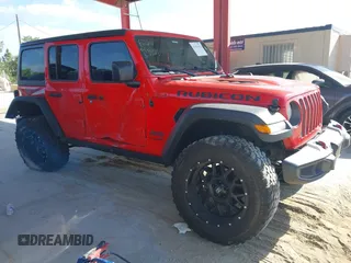 2018 Jeep Wrangler Unlimited Rubicon with VIN 1C4HJXFG0JW159287, listed as a IAAI auction lot 41911012 with 93,784 mi miles and . Bid and sale history available at DreamBid. Image 14.
