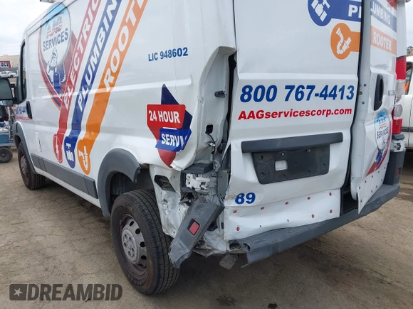 2017 Ram ProMaster Cargo with VIN 3C6TRVAG2HE542531, listed as a IAAI auction lot 42064289 with 127,020 mi miles and . Bid and sale history available at DreamBid. Image 6.