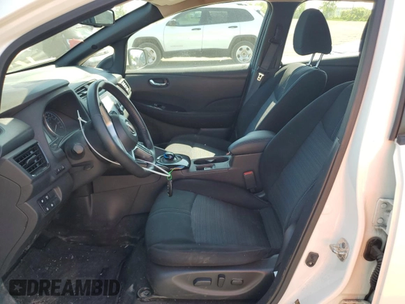 2023 Nissan LEAF SV Plus with VIN 1N4CZ1CVXPC550983, listed as a Copart auction lot 58573805 with 50,673 mi miles and Salvage title. Bid and sale history available at DreamBid. Image 7.
