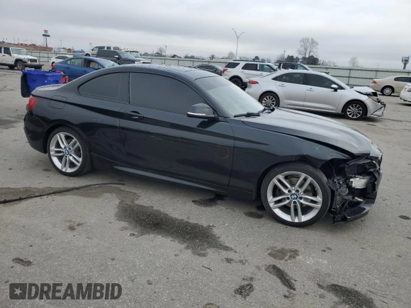 2015 BMW 2 Series 228i with VIN WBA1F5C56FV257079, listed as a Copart auction lot 43387125 with 155,027 mi miles and Salvage Title. Bid and sale history available at carsss.com. Image 4.