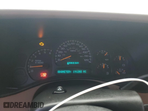 2003 Chevrolet Tahoe LS with VIN 1GNEC13Z03J213727, listed as a Copart auction lot 57206395 with 191,202 mi miles and Salvage title. Bid and sale history available at DreamBid. Image 9.